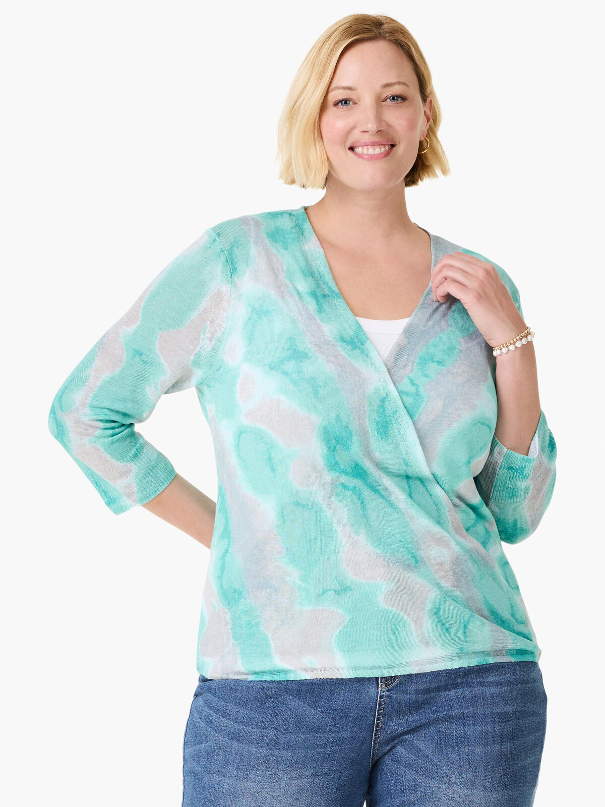 Watercolor Waves 4-Way Cardigan