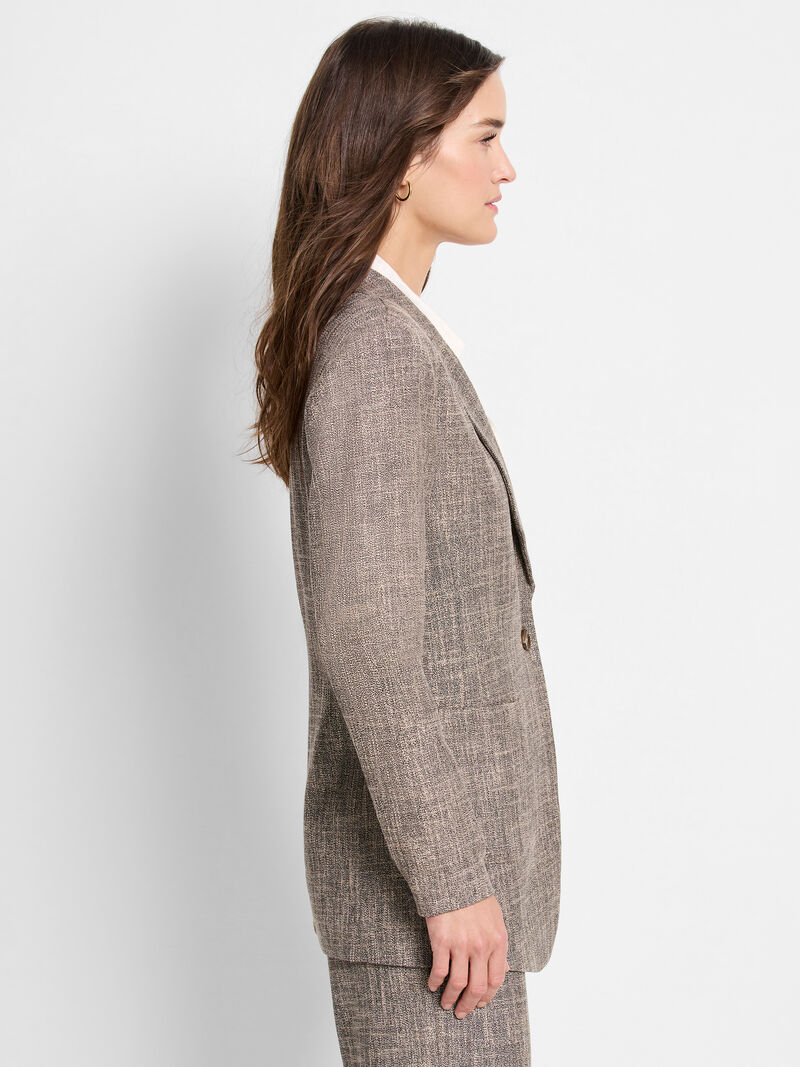 Woman Wears Tweed City Blazer image number 2