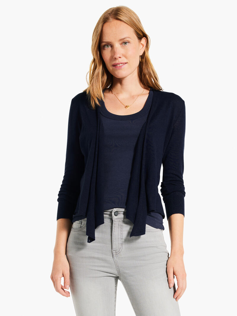Woman Wears All Year 4-Way Cardigan image number 1
