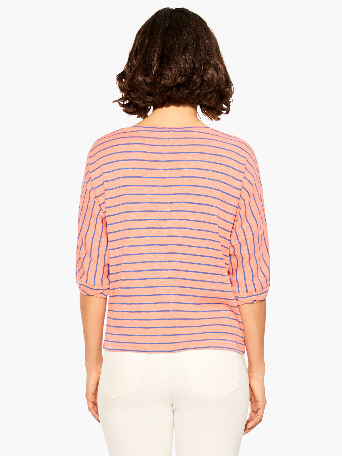 NZT Elbow Sleeve V Striped Tee