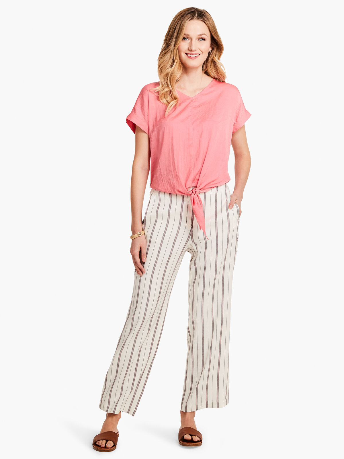 Grapefruit Stripe Pant