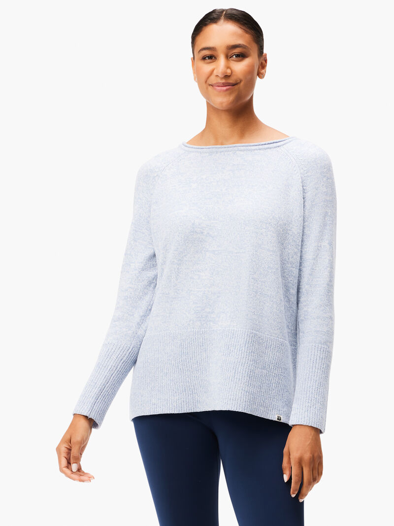 Woman Wears Cool Down Throw On Sweater image number 0