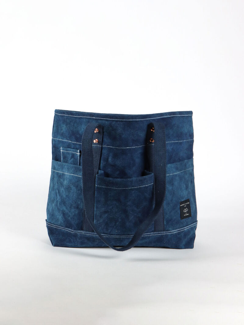 Woman Wears Immodest Cotton - Construction Tote image number 2