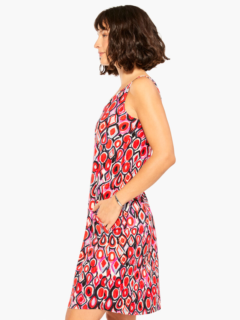 Woman Wears Geo Pane Dress image number 1