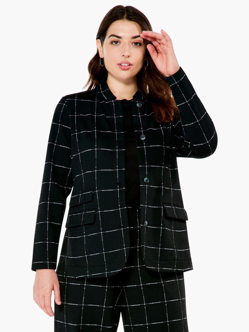 
                            Etched Plaid Jacket