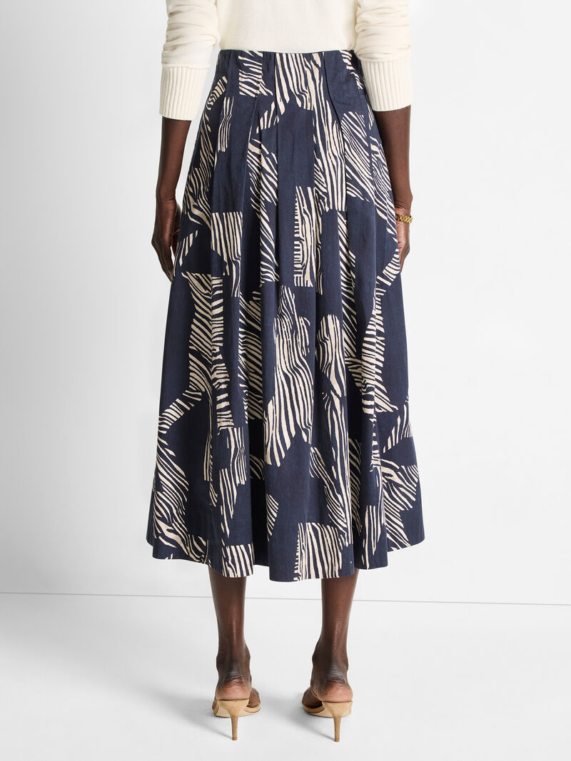 Woman Wears Zebra Stripe Skirt image number 3