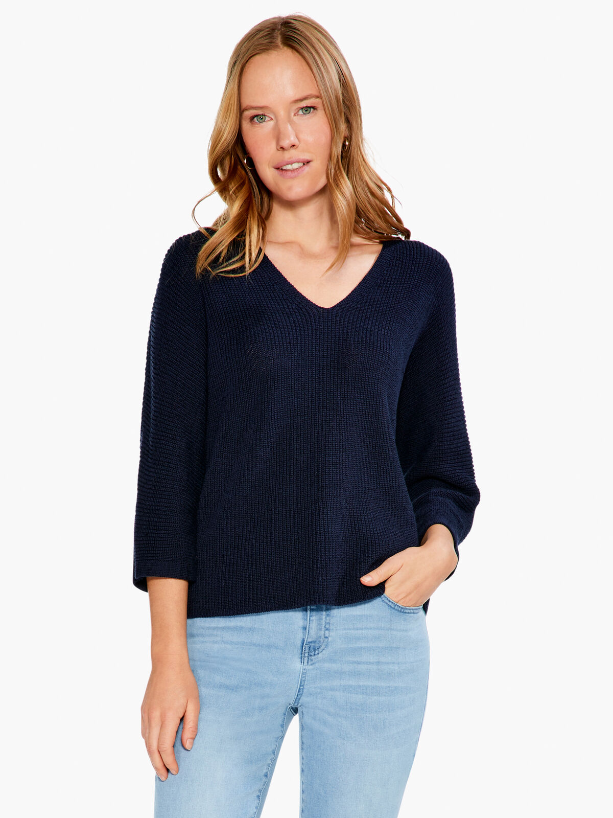 Relaxed Shaker Knit Sweater