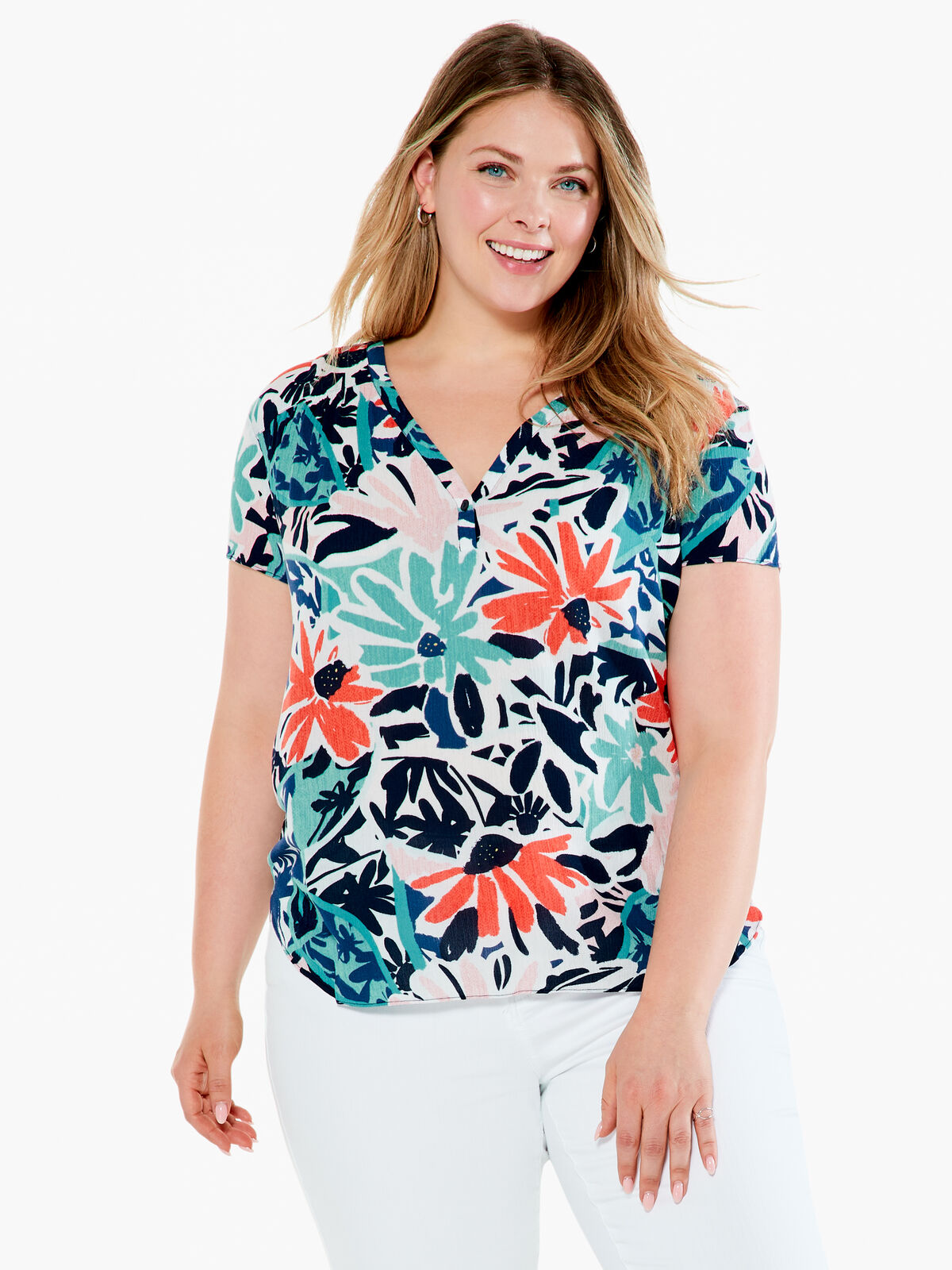 Tropical Patchwork Top