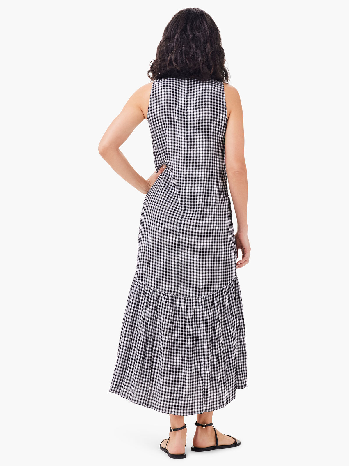 Drapey Gingham Dress