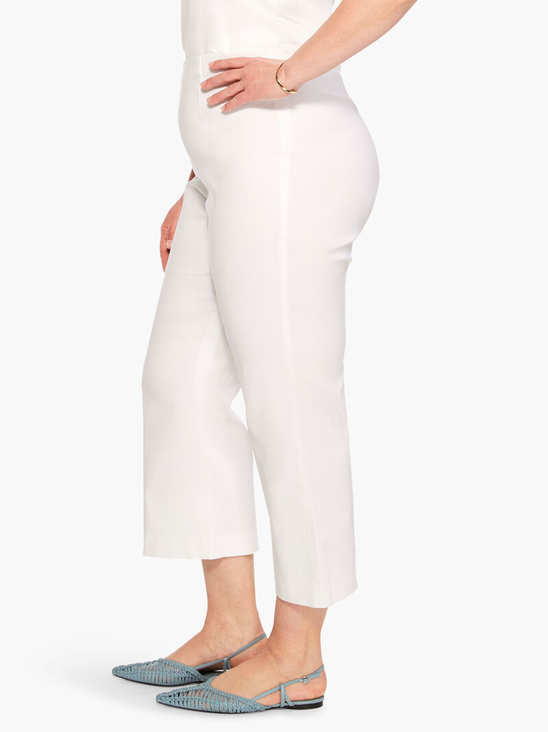 Woman Wears Polished Wonderstretch Wide-Leg Crop Pant image number 2