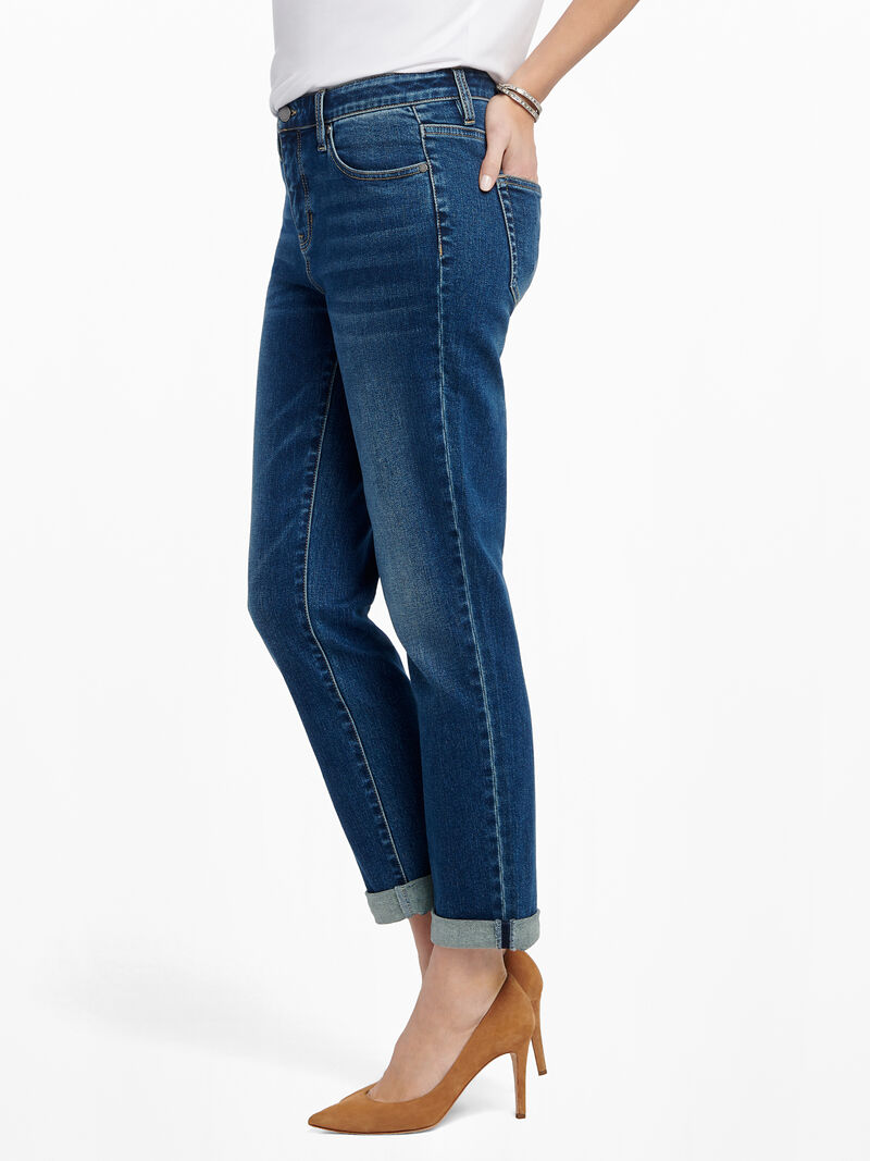 Woman Wears Liverpool Marley Girlfriend Roll Cuff Jean image number 2