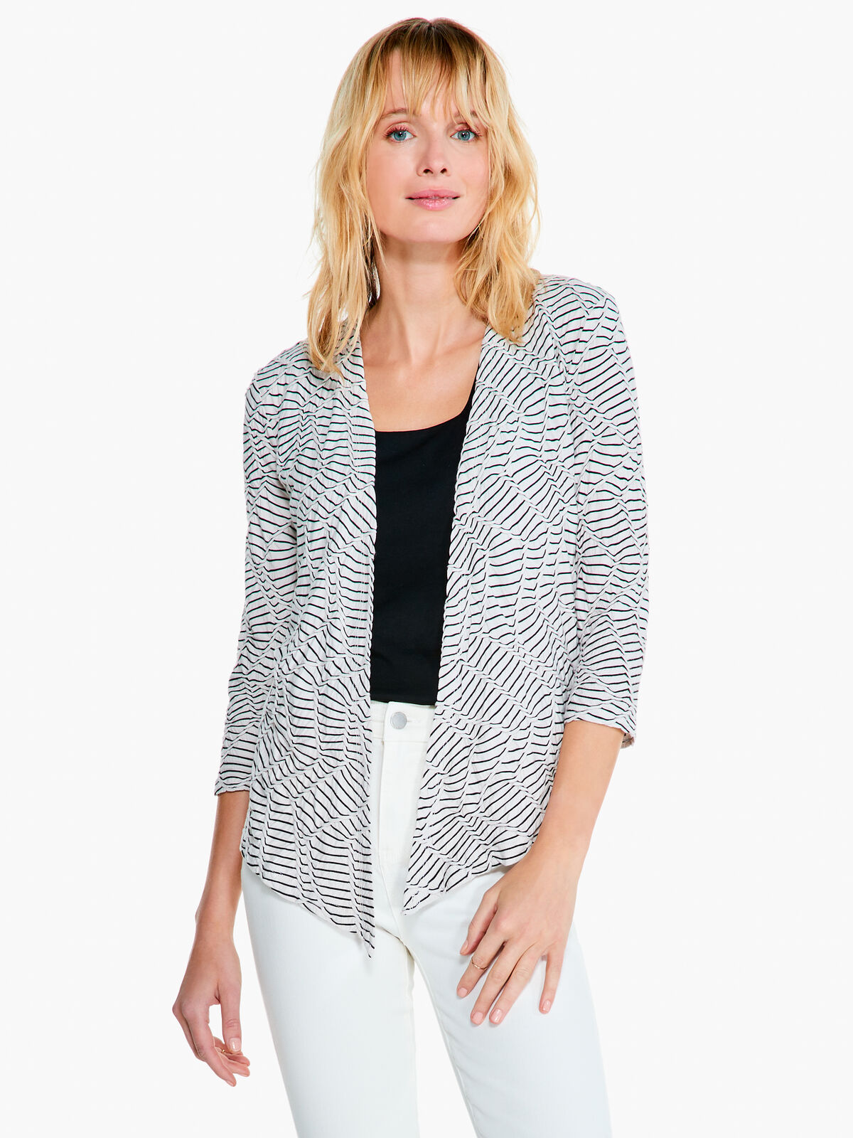 Mixed Lines 4-Way Cardigan