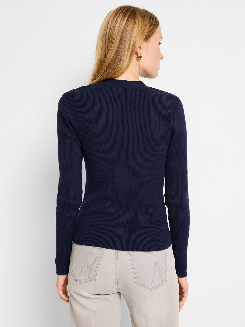 Woman Wears Toggle Sweater image number 3