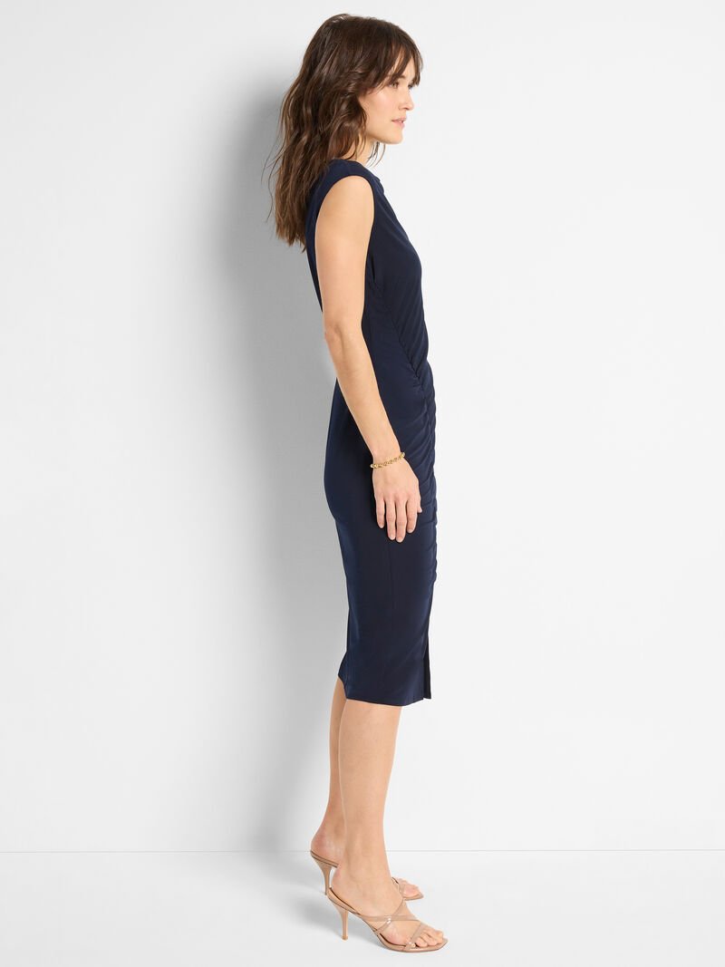 Side Ruche Knit Dress