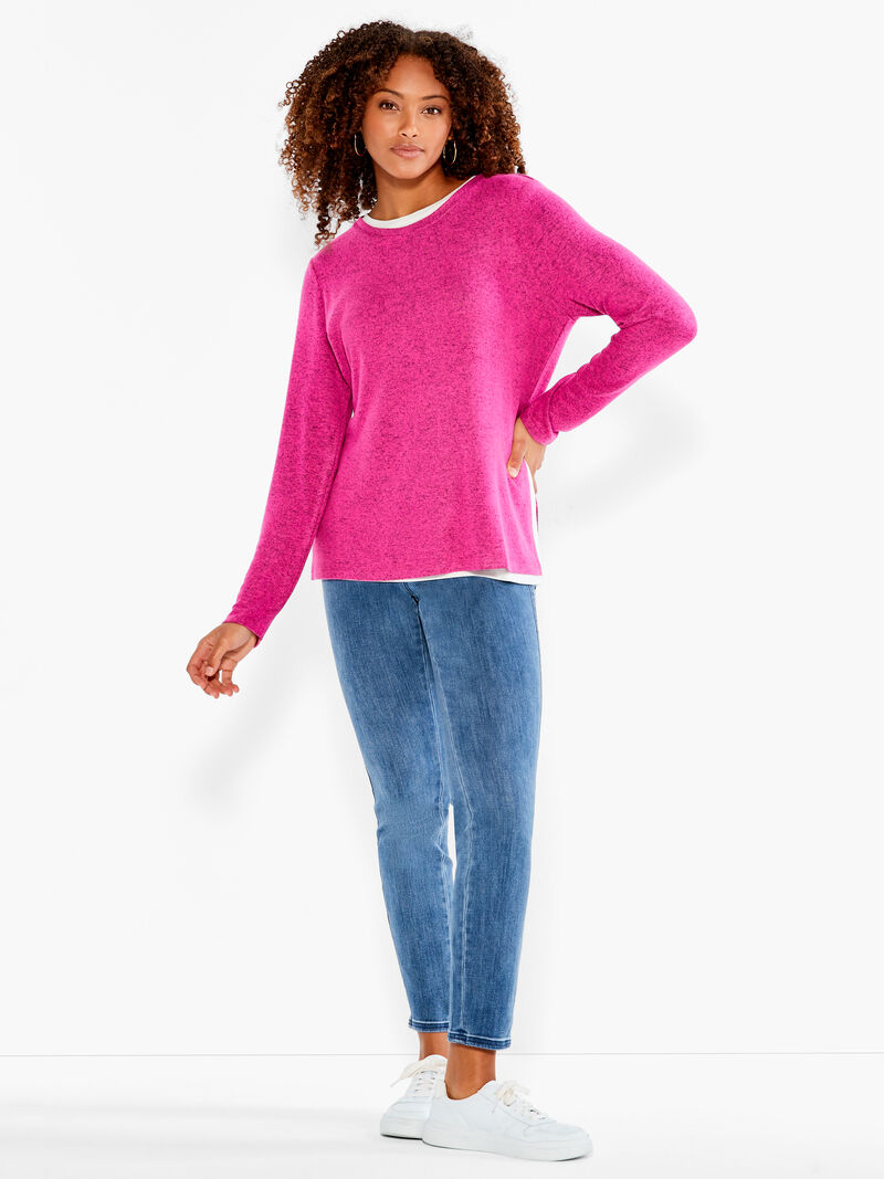 Woman Wears NZT Sweet Dreams Long Sleeve Double Layer Tee image number 3