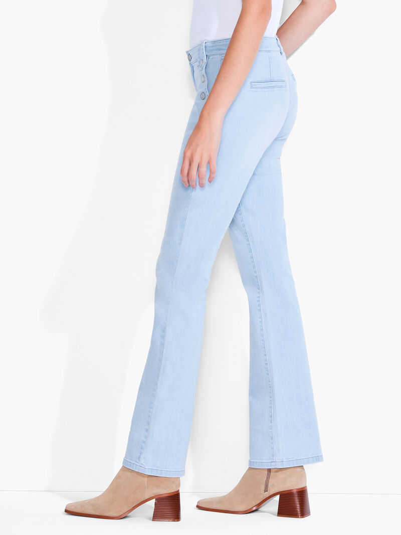 Woman Wears NZ Denim 31" Sailor Boot Cut Jeans image number 2
