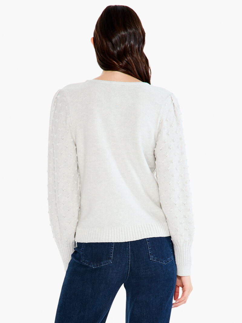 Woman Wears Bobble Sweater image number 2