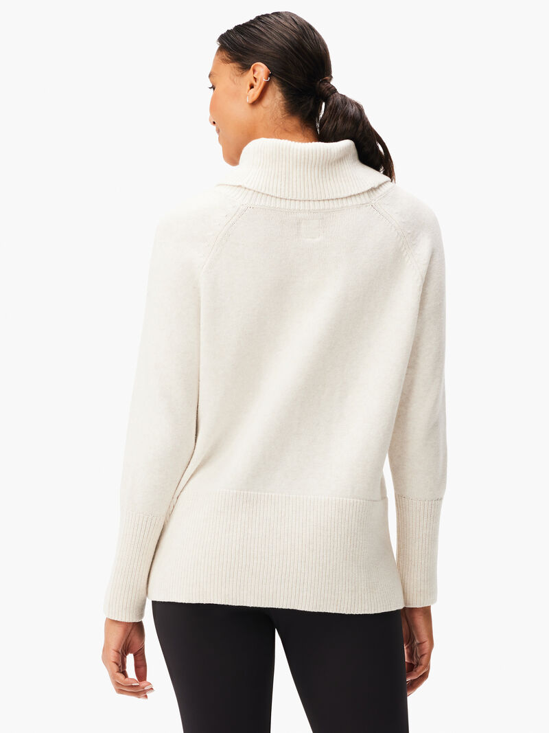 Woman Wears Cool Down Turtleneck Sweater image number 2