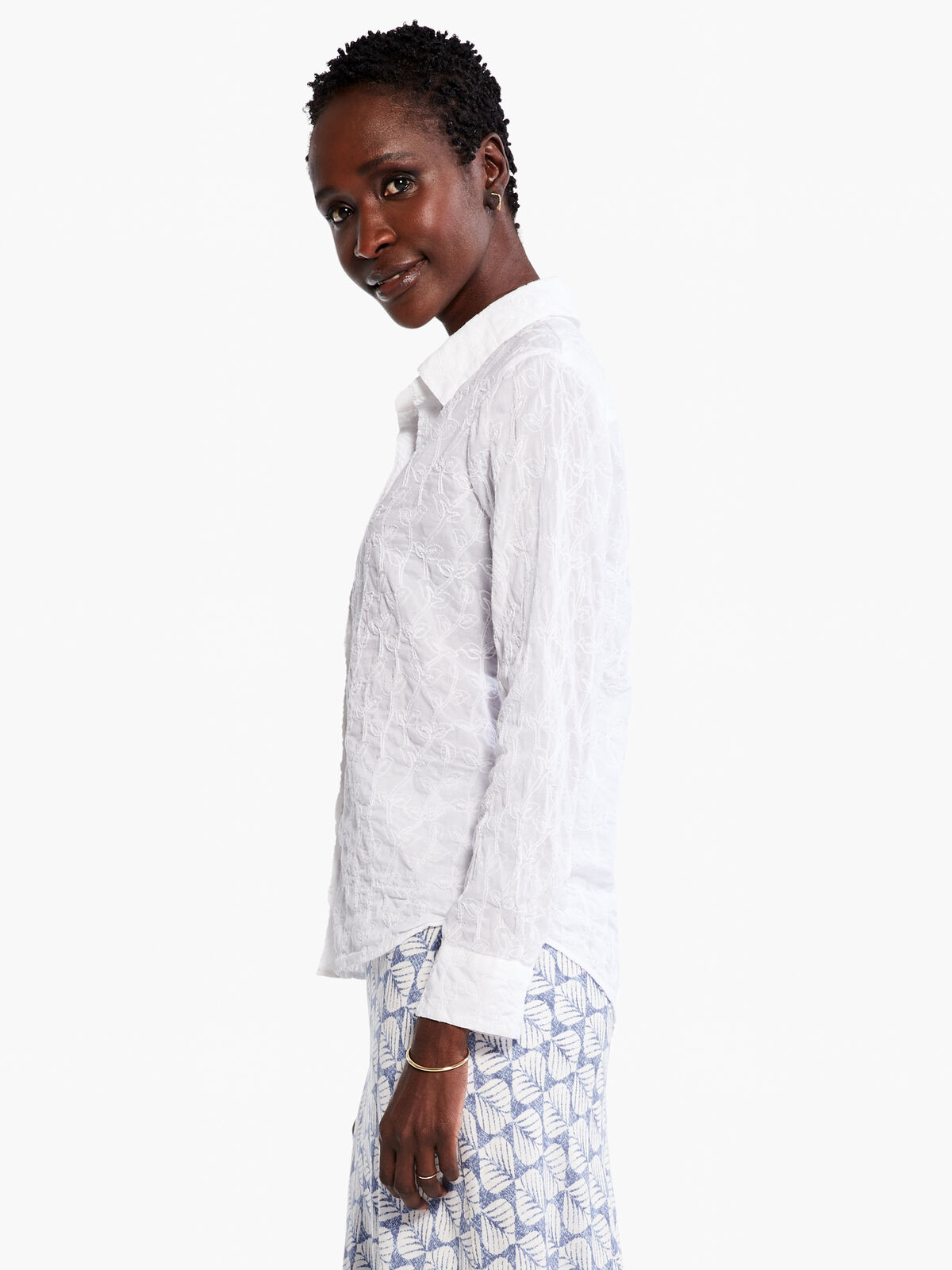 Embroidered Sky Shirt