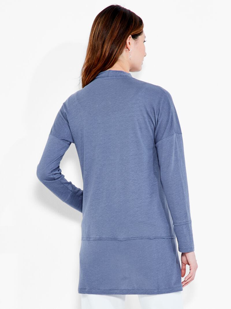 Woman Wears NZT Long Sleeve Pocket Cardigan image number 2
