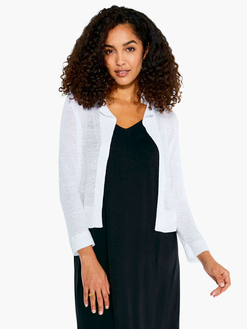 Woman Wears Featherweight Pop On Cardigan image number 0