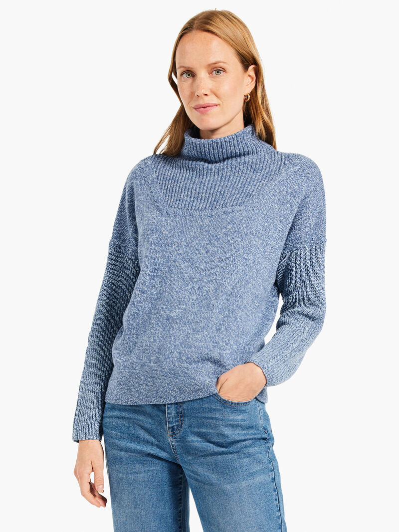 Woman Wears Mix Stitch Sweater image number 0