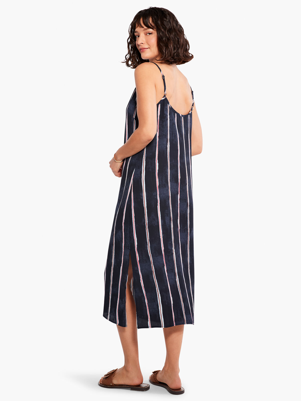 Wavy Lines Slip Dress