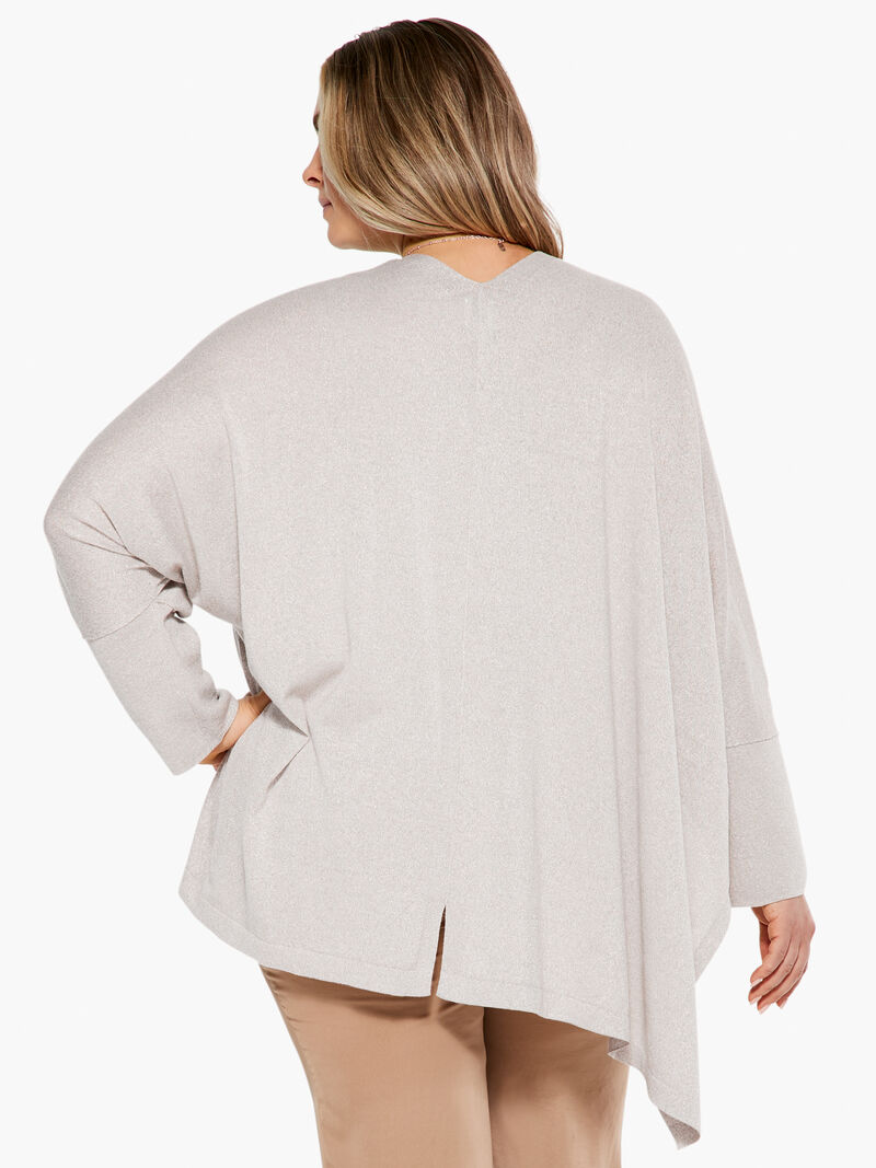 Woman Wears Lurex Cover Up Cardigan image number 2