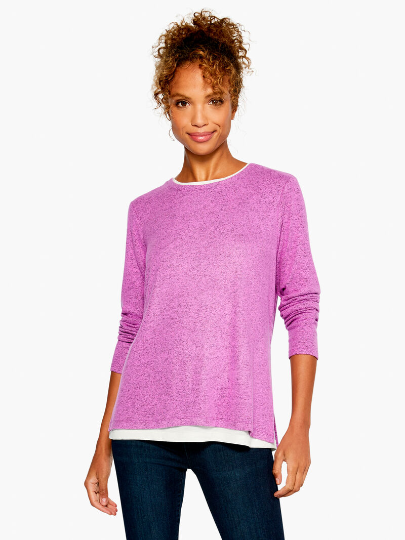 Woman Wears Sweet Dreams Double Layer Top image number 0
