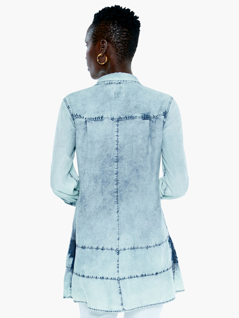 Woman Wears Denim Skies Shirt image number 3
