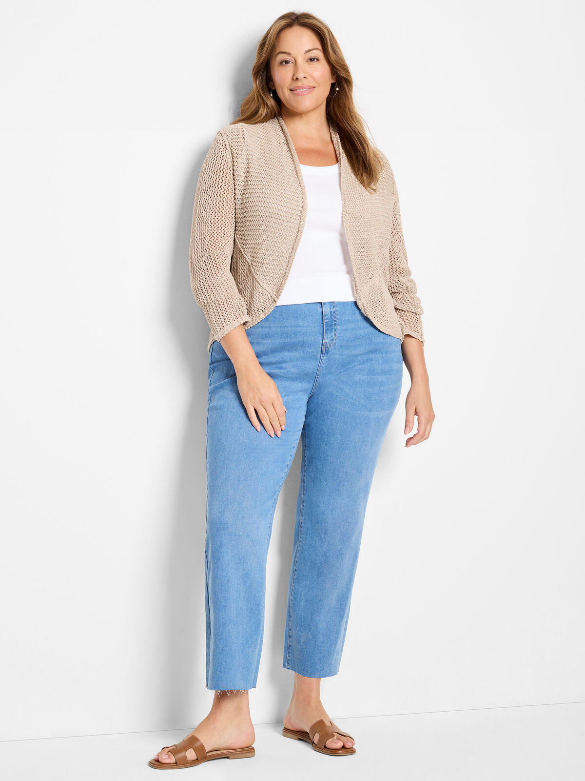 Mesh Cocoon Cardigan
