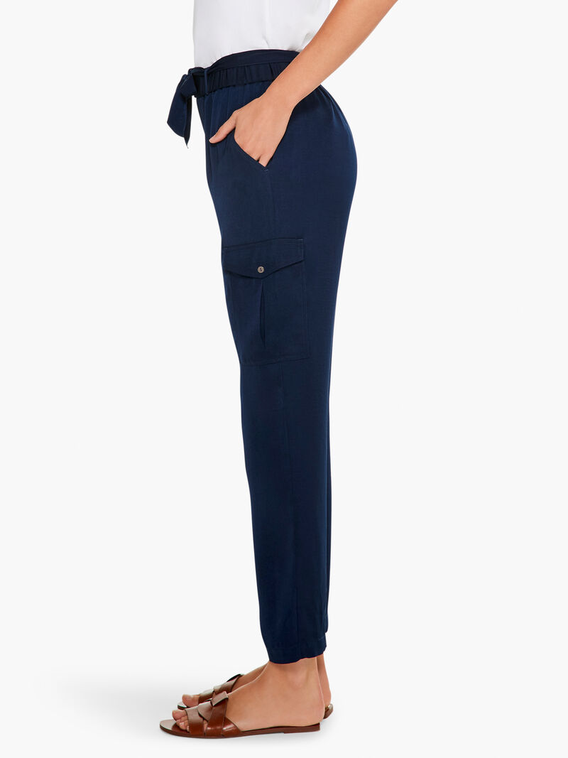 Woman Wears Soft Drape Relaxed Pant image number 2