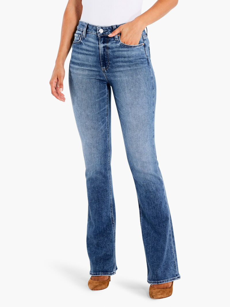 Woman Wears Paige High Rise Lauren Canyon Jeans image number 0