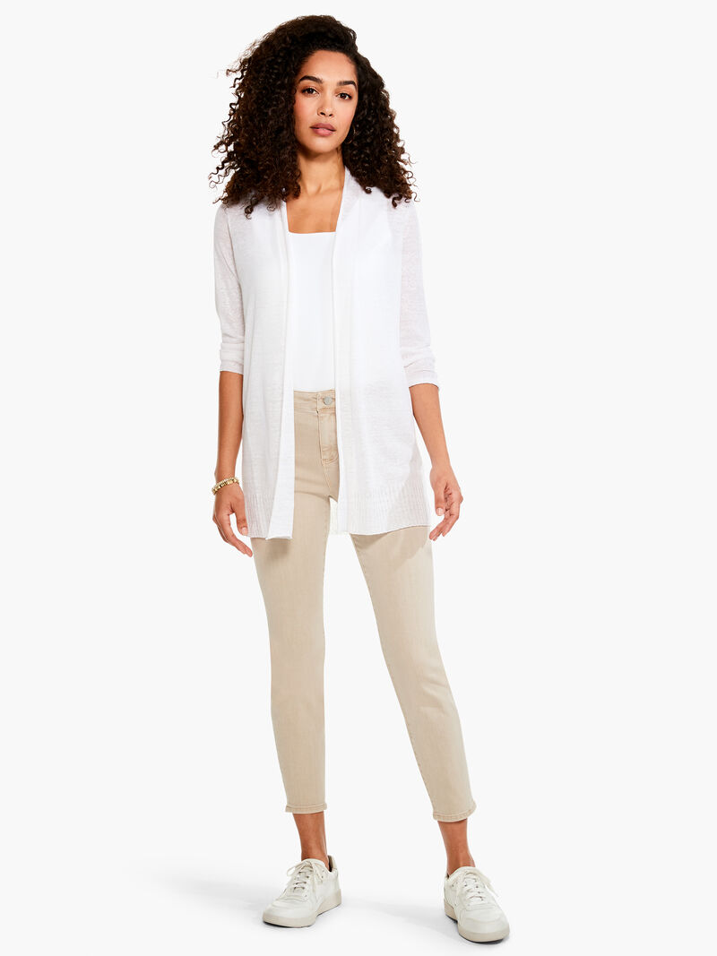 Woman Wears Go To Featherweight Cardigan Sweater image number 3
