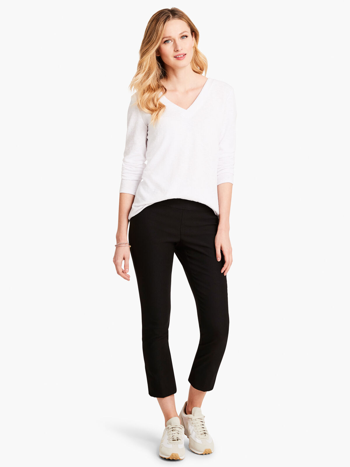 Wonderstretch Snap Hem Straight Pant