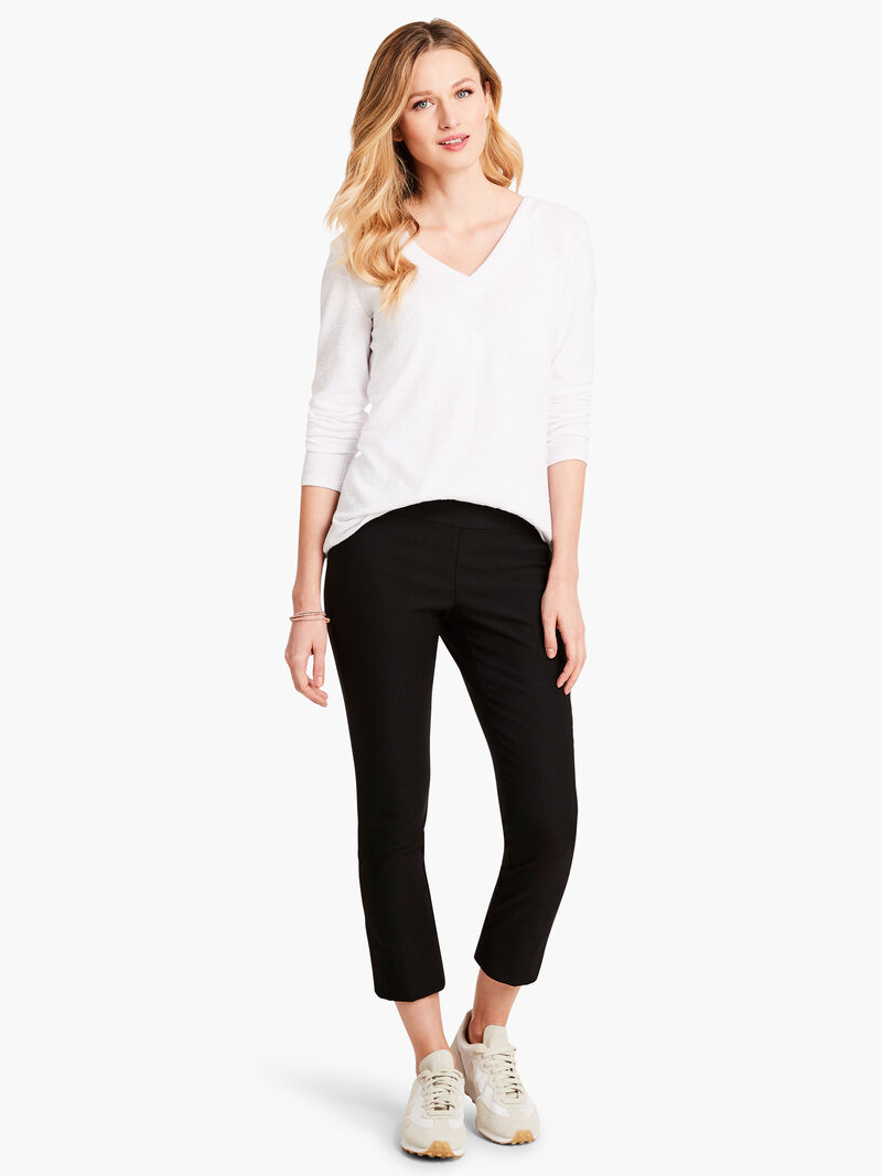 Woman Wears Wonderstretch Snap Hem Straight Pant image number 3
