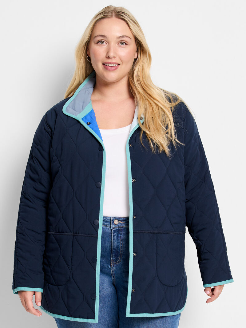 Woman Wears Mixed Up Reversible Coat image number 1