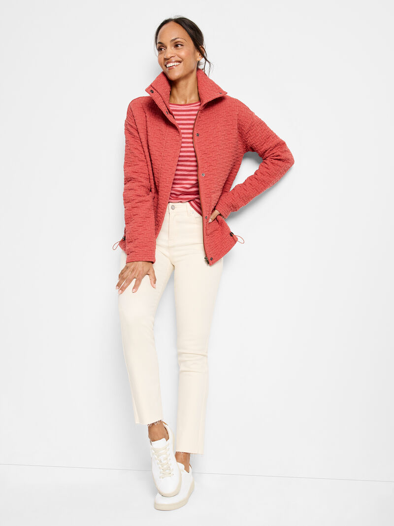 Woman Wears Throw On Quilted Jacket image number 0
