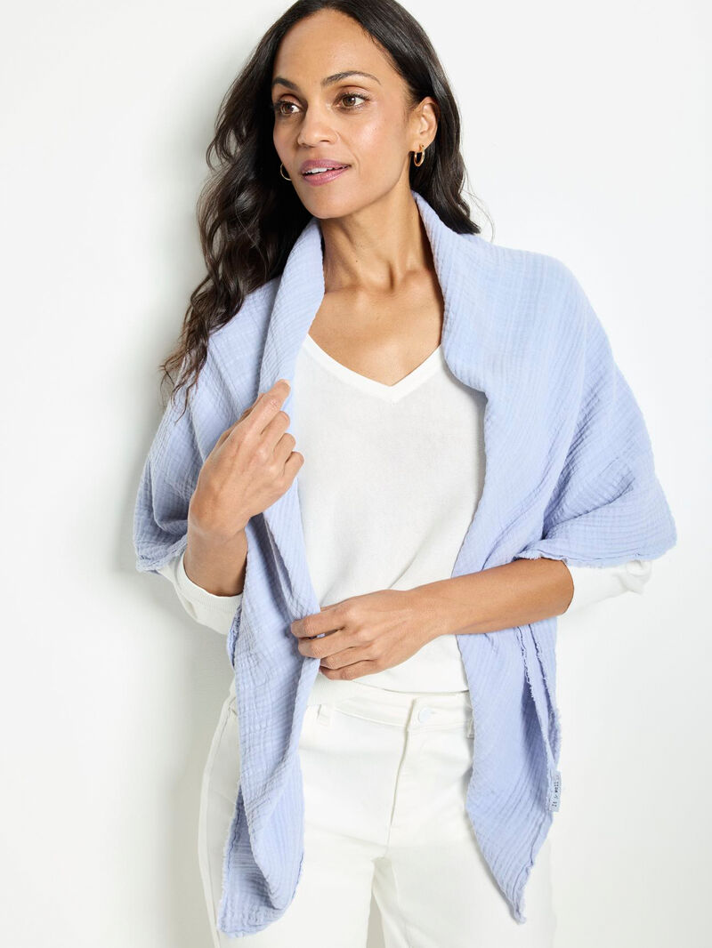 Woman Wears It Is Well L.A. - Double Gauze Scarf image number 3