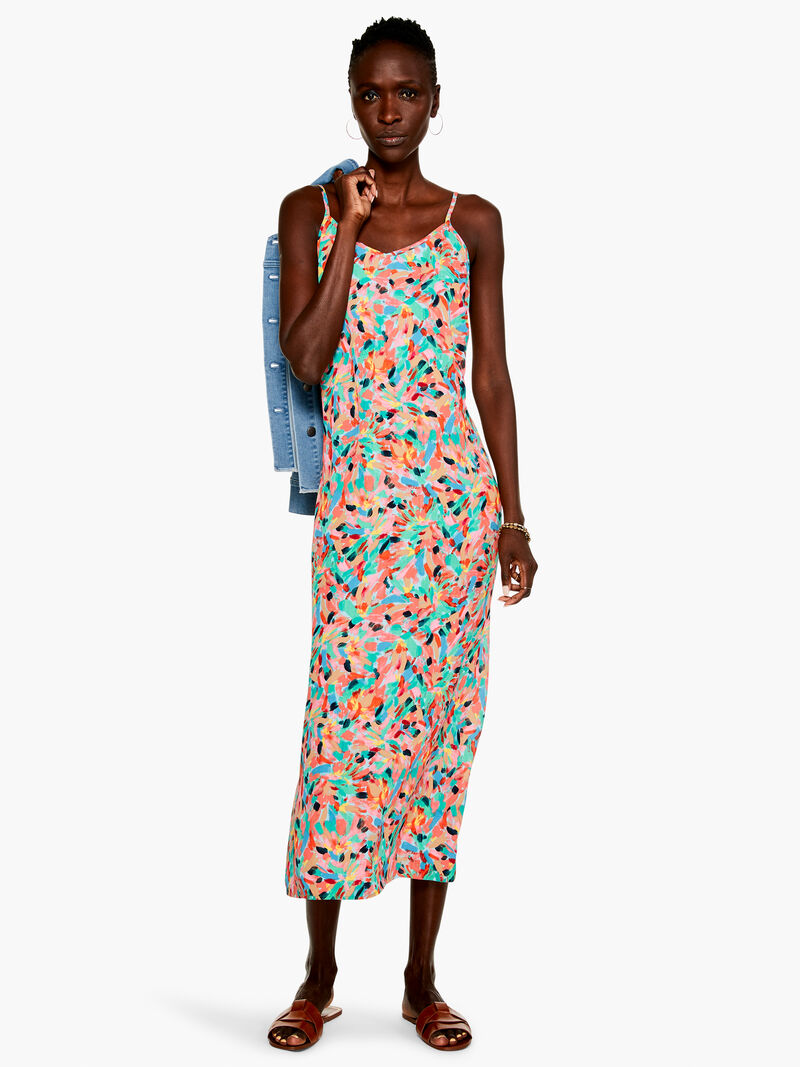 Woman Wears Punchy Petals Slip Dress image number 0