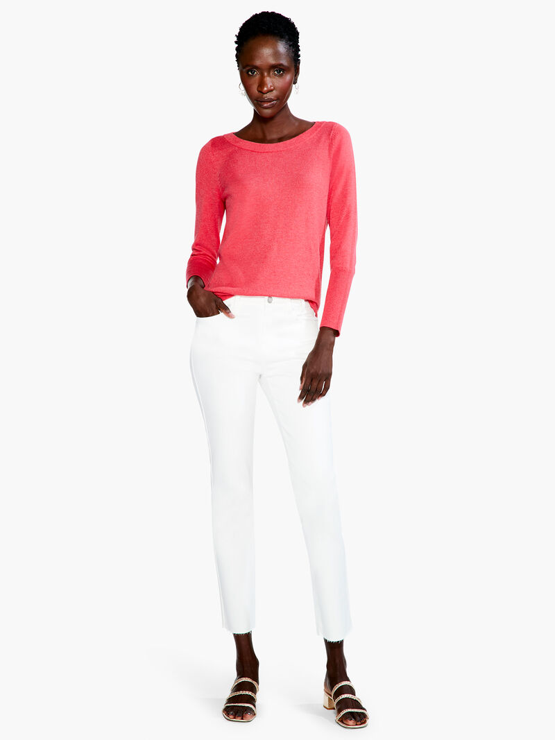 Woman Wears Vital Boatneck Sweater image number 3