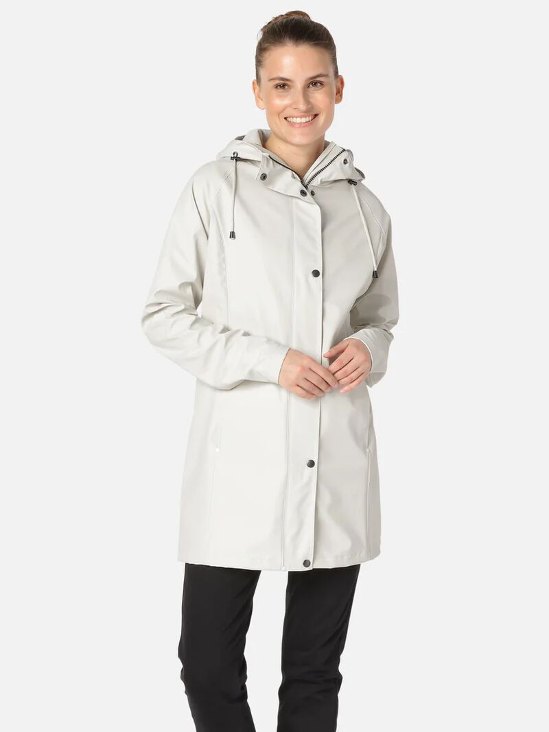 Woman Wears Ilse Jacobsen - Hooded Raincoat image number 0