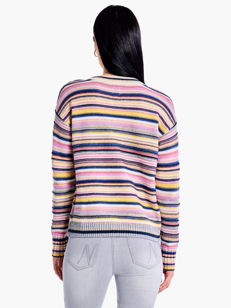 Woman Wears Aerial Fields Sweater image number 2