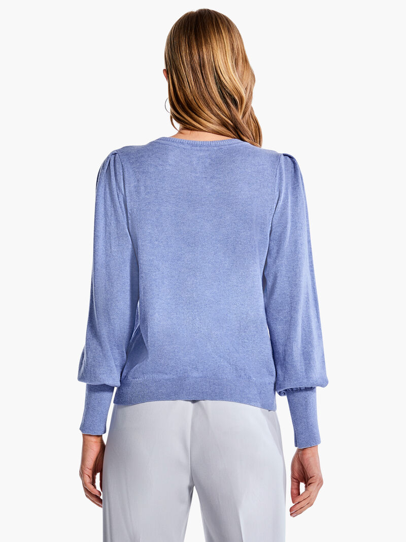 Woman Wears Femme Sleeve Sweater image number 2