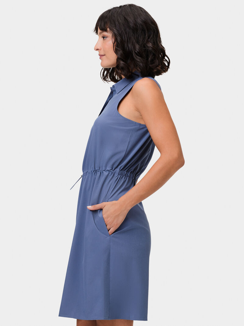 Woman Wears Tech Stretch Collared Dress image number 2