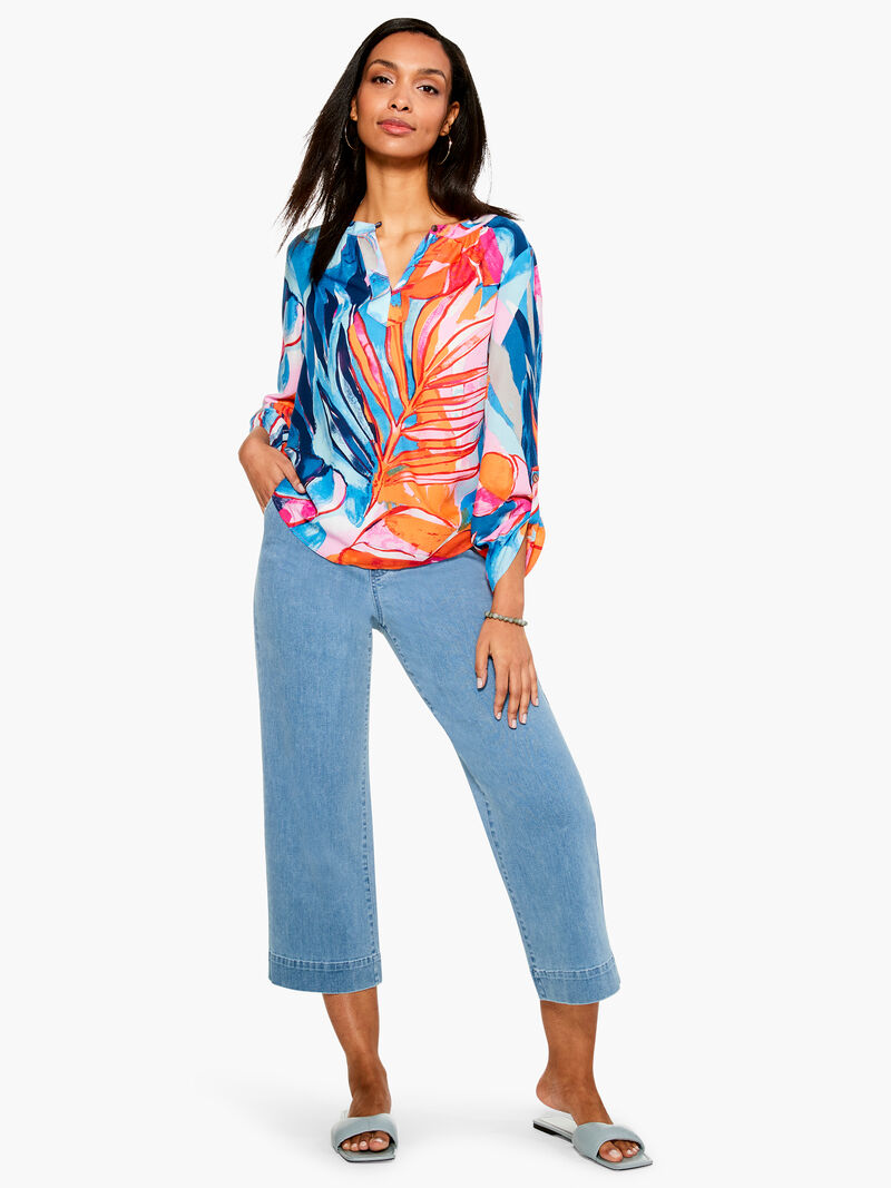 Woman Wears Tropical Mirage Top image number 3