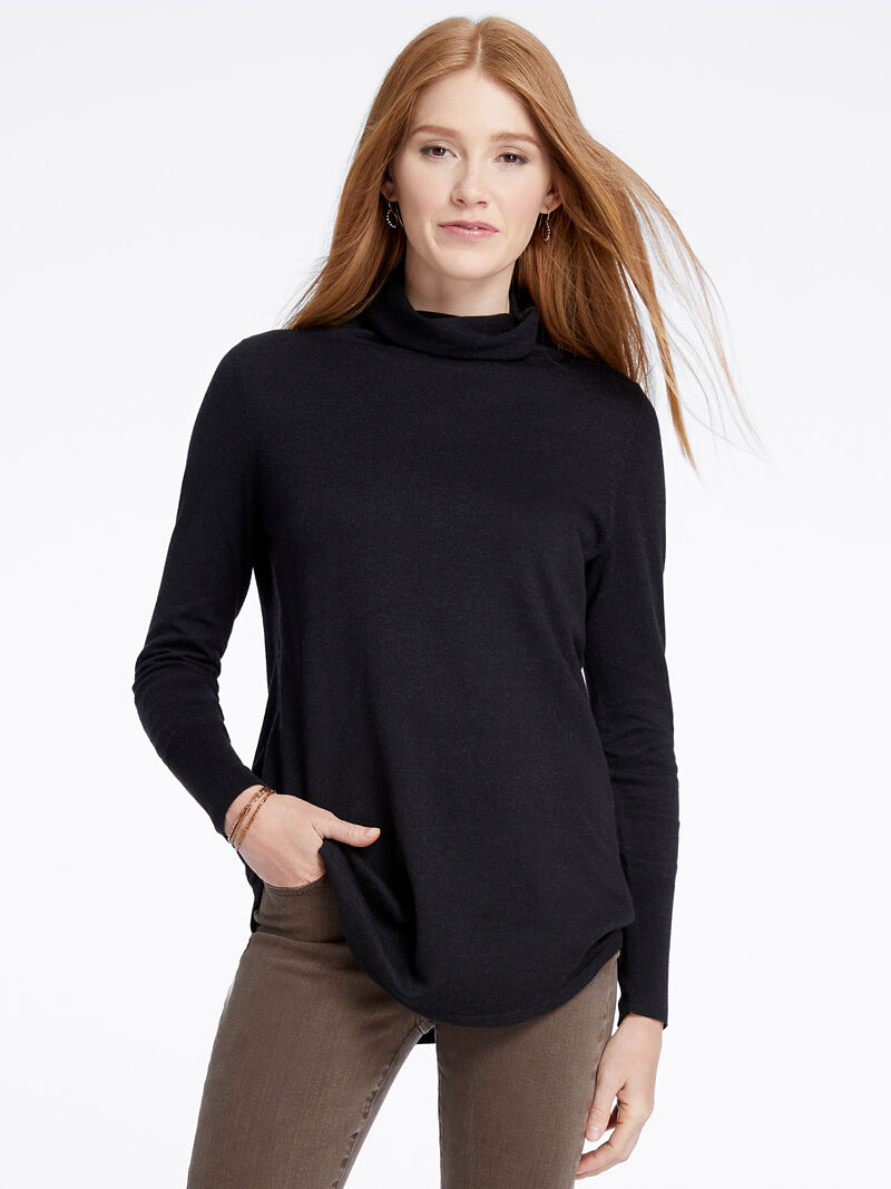 Woman Wears Vital Turtleneck Sweater image number 0