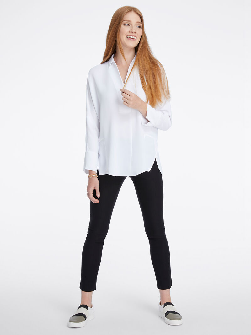 Woman Wears Flowing Ease Blouse image number 4