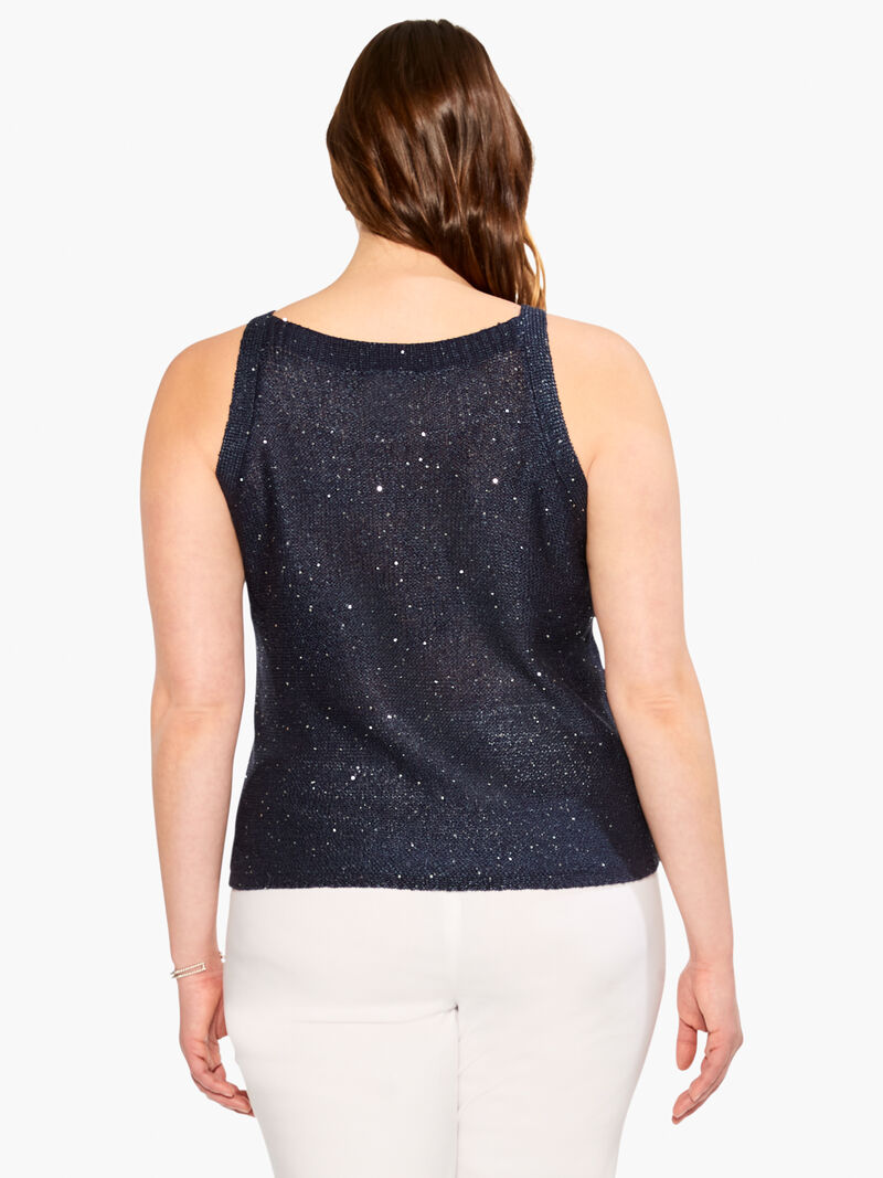 Woman Wears Sequin Tank image number 2