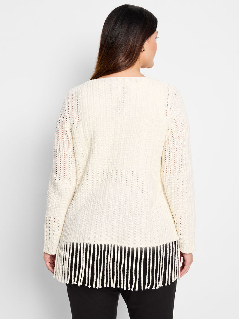 Woman Wears Beach Walk Sweater image number 3